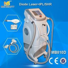 China Schmerz freies Shr + IPL- + Rf-Halbleiter-Laser-Haar, das Maschinen-Weiß-Farbe entfernt fournisseur